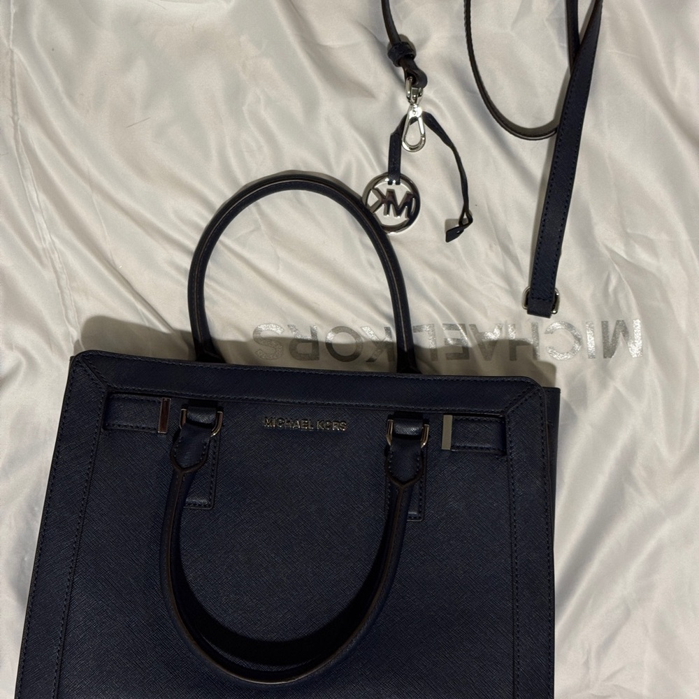 Michael Kors Navy Handbag